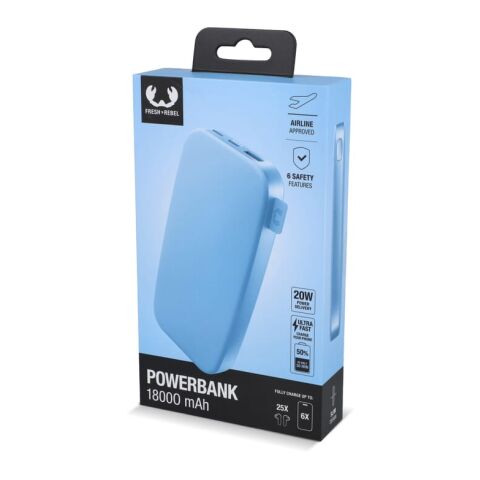 2PB18100 | Fresh 'n Rebel Powerbank 18000mAh USB-C Fast Charging 20W Hellblau
