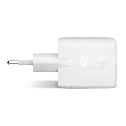 Fresh 'n Rebel 30W Schnellladegerät GaN USB-C &amp; USB-A Hellgrau | ohne Werbeanbringung