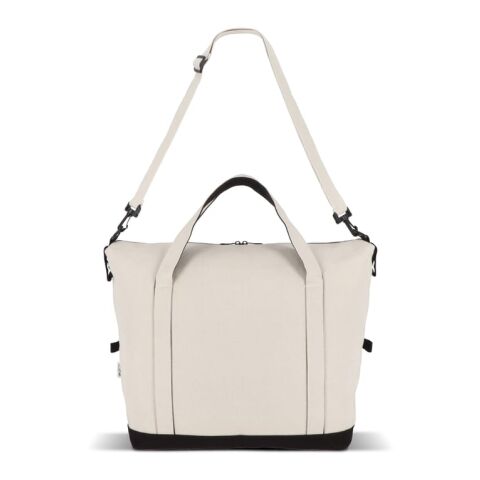 InSideOut Reuuz Canvas Reisetasche 32 x 60 x 20 cm Beige-Schwarz | Digital Transferdruck | Fach | 110 mm x 80 mm