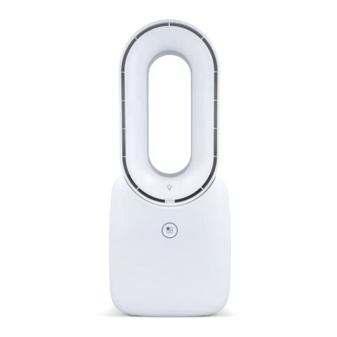 inSideOut Brislux – Rotorloser Softwind-Ventilator mit LED-Licht Weiss