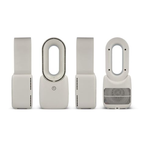 inSideOut Brislux – Rotorloser Softwind-Ventilator mit LED-Licht Beige