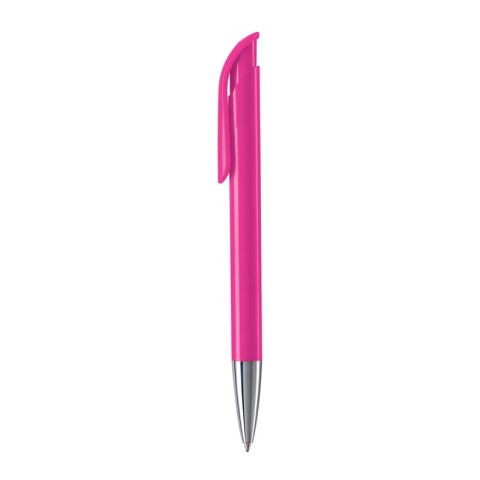 Kugelschreiber Atlas Hardcolour mit Metallspitze Rosa | 1-farbiger Siebdruck | 270° vom Clip | 50 mm x 25 mm | Nicht verfügbar