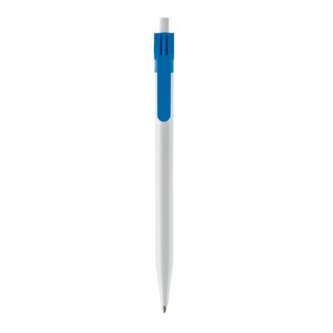 Kugelschreiber Futurepoint Hardcolour Weiss-Hellblau | 1-farbiger Siebdruck | 180° vom Clip | 50 mm x 25 mm | Nicht verfügbar