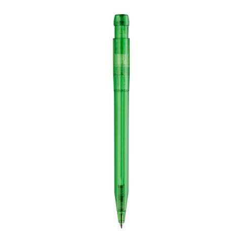 Kugelschreiber Pier Clear Transparent Grün-Grün | 1-farbiger Siebdruck | 180° vom Clip | 45 mm x 25 mm | Nicht verfügbar