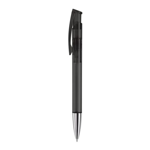 Kugelschreiber Avalon Transparent mit Metallspitze Schwarz-Schwarz | 1-farbiger Siebdruck | 270° vom Clip | 50 mm x 25 mm | Nicht verfügbar