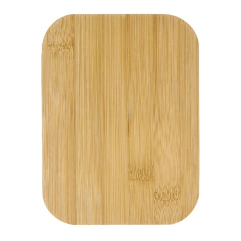 Edelstahl-Brotdose mit Bambusdeckel Silber | ohne Werbeanbringung | Nicht verfügbar | Nicht verfügbar