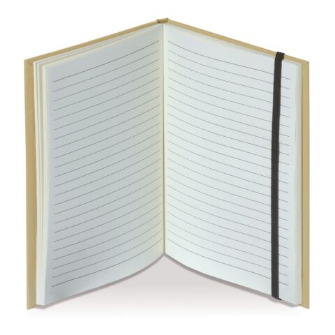 Karton Notizbuch A5 Braun | 1-farbiger Siebdruck | Vorderseite | 70 mm x 100 mm | Nicht verfügbar
