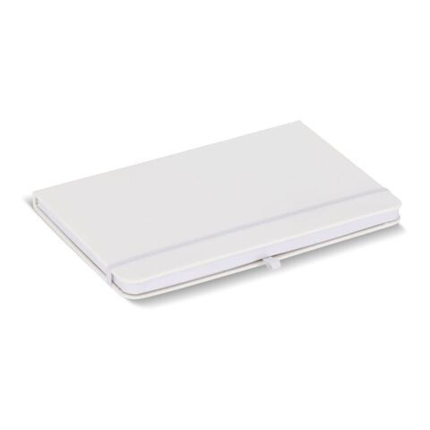 Notizbuch Olmo Hardcover PU A5 mit Haftnotizen Weiss