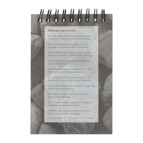 Reporter Notizbuch aus Steinpapier Natur | ohne Werbeanbringung | Nicht verfügbar | Nicht verfügbar | Nicht verfügbar