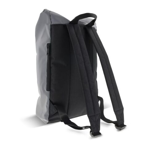 Reflektierender Rolltop-Rucksack 26x13x50cm Grau | ohne Werbeanbringung | Nicht verfügbar | Nicht verfügbar | Nicht verfügbar