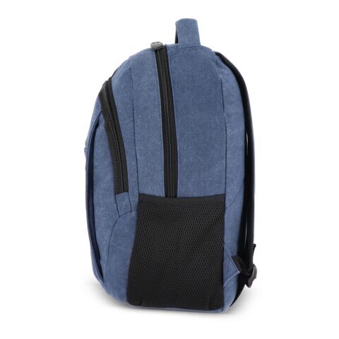 Rucksack Harper aus recyceltem Baumwoll-Canvas Dunkelblau | ohne Werbeanbringung | Nicht verfügbar | Nicht verfügbar | Nicht verfügbar