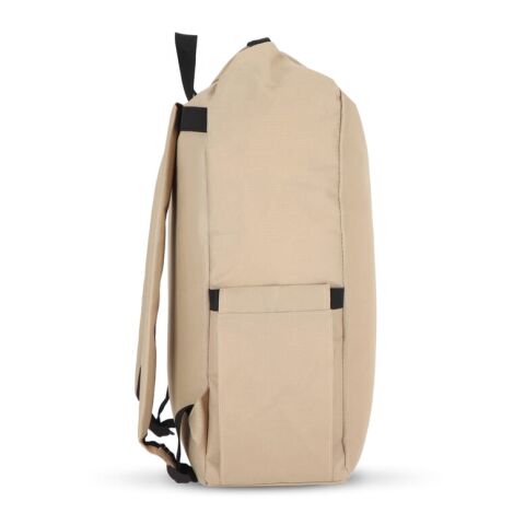 R-PET 600D Rolltop-Rucksack 20L Ecru | ohne Werbeanbringung | Nicht verfügbar | Nicht verfügbar