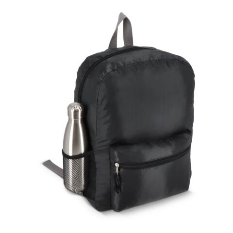 R-PET 190T Leichter Rucksack 30,5 x 12,7 x 42 cm 16 l Schwarz | ohne Werbeanbringung | Nicht verfügbar | Nicht verfügbar