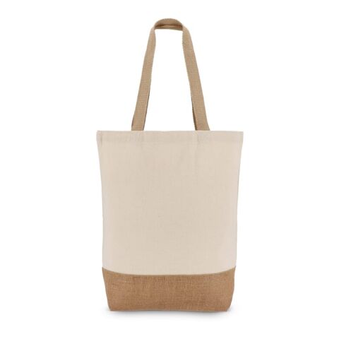 Baumwoll-Jute Tragetasche OEKO-TEX® 41 x 13 x 41cm 320g/m² Ecru | ohne Werbeanbringung | Nicht verfügbar | Nicht verfügbar