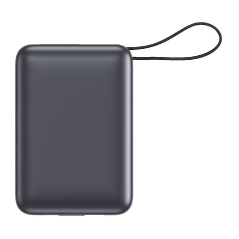 Nova Powerbank 22,5 W Power Delivery mit integrierten Kabeln 20000 mAh Dunkelgrau | Digitaldruck | Oberseite | 80 mm x 50 mm