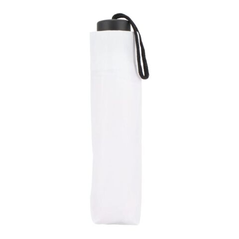 Congo 190T Pongee 21" Faltbarer Regenschirm Weiss
