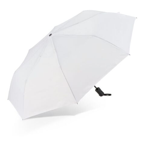 Daintree 190T Pongee 21.5" Faltbarer winddichter Regenschirm Auto open Weiss | ohne Werbeanbringung | Nicht verfügbar | Nicht verfügbar
