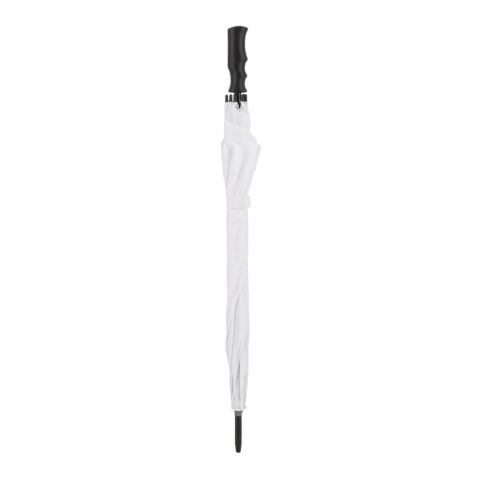 Bosco 190T Polyester 23" Stockschirm Auto offen Weiss | ohne Werbeanbringung | Nicht verfügbar | Nicht verfügbar