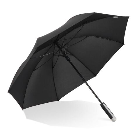 Emerantia 190T Pongee 23" Stockschirm Auto offen Schwarz