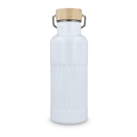 Recycelte Edelstahl-Isolierflasche 500 ml Weiss | ohne Werbeanbringung | Nicht verfügbar | Nicht verfügbar