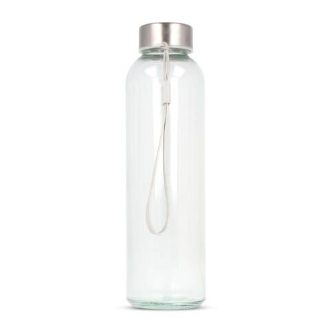 Trinkflasche aus Glas 500ml Transparent | 1-farbiger Tampondruck | Kappe | Ø 30 mm | Nicht verfügbar