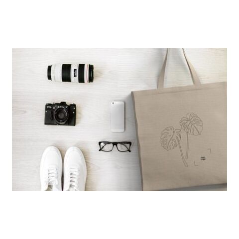 *Spring-Design* Odessa Tasche Beige | Monstera | 4C DTF Transfer