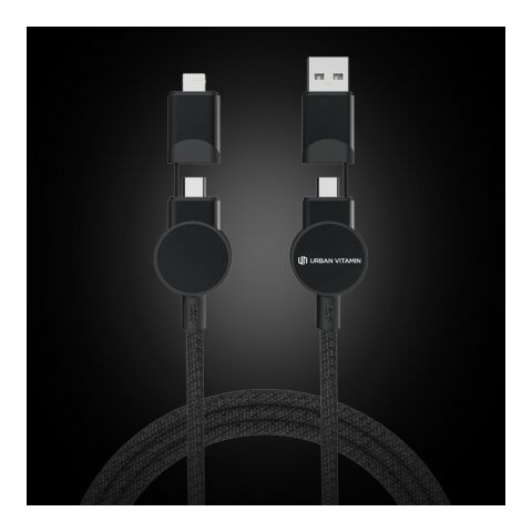 Oakland RCS rKunststoff 1,2m 6-in-1 Fast-Charging 45W Kabel schwarz | ohne Werbeanbringung | Nicht verfügbar | Nicht verfügbar