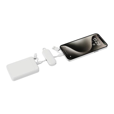 Urban Vitamin Dublin 100W 4-in-1-Kabel am Schlüsselanhänger weiß