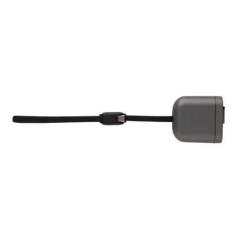 Spira RCS – recyceltes, einziehbares 100W-Schnellladekabel grau