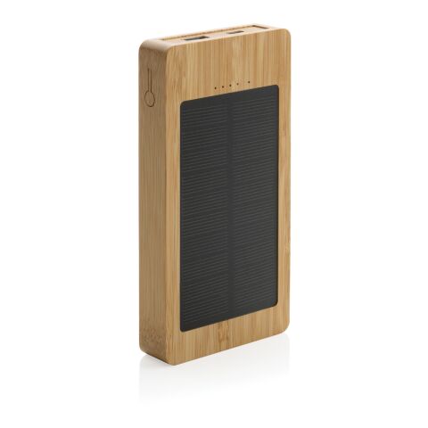 Sunwick 10.000mah Bambus Solar Powerbank braun | ohne Werbeanbringung | Nicht verfügbar | Nicht verfügbar