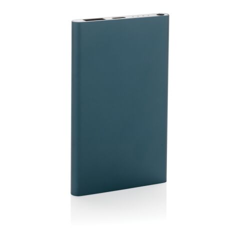 4.000mAh Type-C Powerbank aus RCS recyeltem ABS &amp; Aluminium blau | ohne Werbeanbringung | Nicht verfügbar | Nicht verfügbar