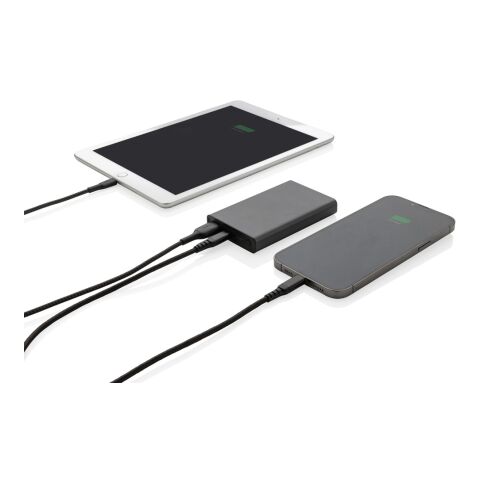 Terra 5.000 mAhPowerbank aus RCS recyceltem Aluminium grau | ohne Werbeanbringung | Nicht verfügbar | Nicht verfügbar