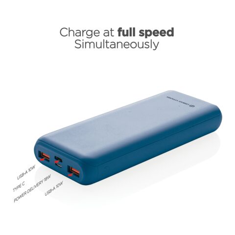 Urban Vitamin Pasadena 20.000mAh 18W PD Powerbank blau | ohne Werbeanbringung | Nicht verfügbar | Nicht verfügbar