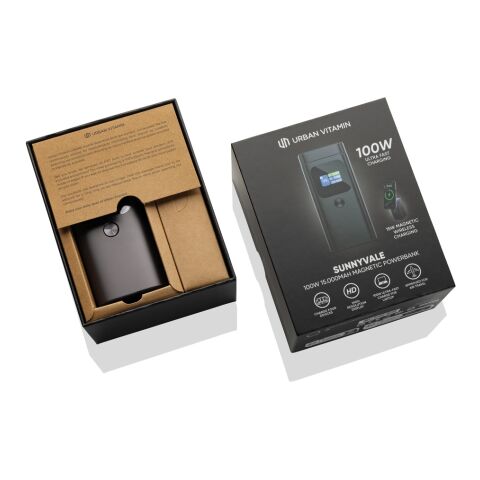Urban Vitamin Sunnyvale 100W 15.000mAh magnetische Powerbank anthrazit | ohne Werbeanbringung | Nicht verfügbar | Nicht verfügbar