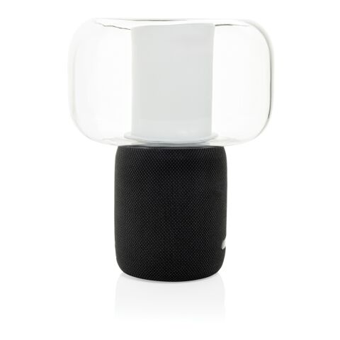 Lux 10W Lautsprecherlampe aus RCS recyceltem Kunststoff schwarz | ohne Werbeanbringung | Nicht verfügbar | Nicht verfügbar