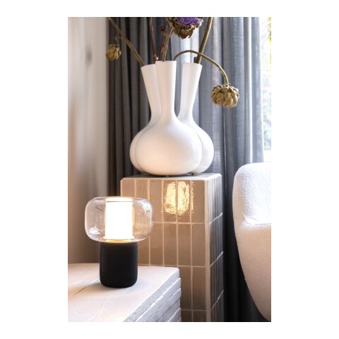 Lux 10W Lautsprecherlampe aus RCS recyceltem Kunststoff schwarz | ohne Werbeanbringung | Nicht verfügbar | Nicht verfügbar