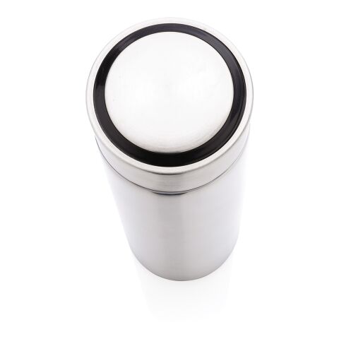 Vakuum Stainless Steel Flasche mit gebürstetem Metalldeckel silber | ohne Werbeanbringung | Nicht verfügbar | Nicht verfügbar