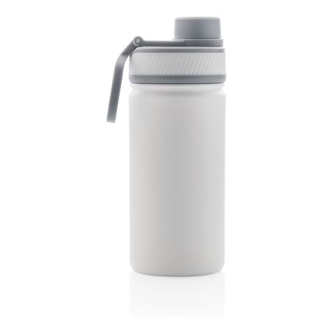 Sport Vakuum-Flasche aus Stainless Steel 550ml weiß-grau | ohne Werbeanbringung | Nicht verfügbar | Nicht verfügbar