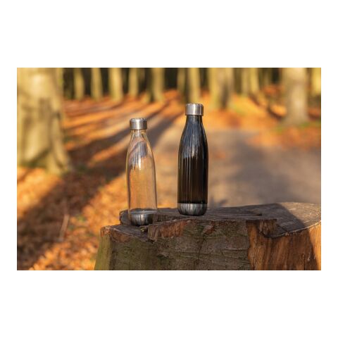 Auslaufsichere Trinkflasche mit Stainless-Steel-Deckel weiß | ohne Werbeanbringung | Nicht verfügbar | Nicht verfügbar