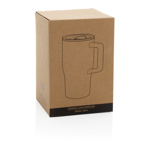 Keramik Luxe Quencher 490ml navy blau | ohne Werbeanbringung | Nicht verfügbar | Nicht verfügbar