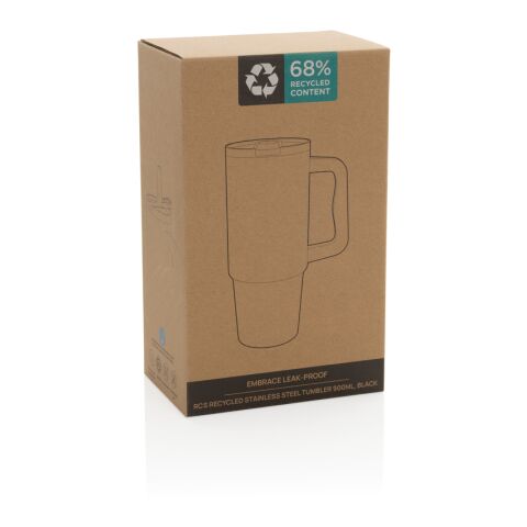 Embrace Leakproof aus RCS recyceltem Edelstahl 900ml schwarz | ohne Werbeanbringung | Nicht verfügbar | Nicht verfügbar