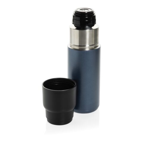 Thermocup RCS – recycelte Thermosflasche mit Becher, 500ml navy blau