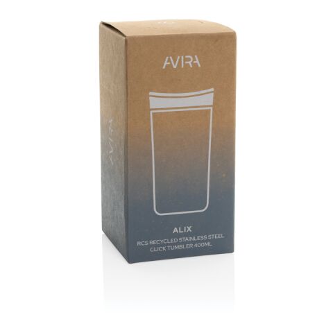 Avira Alix Klickbecher aus RCS rec. Stahl 400ml navy blau | ohne Werbeanbringung | Nicht verfügbar | Nicht verfügbar