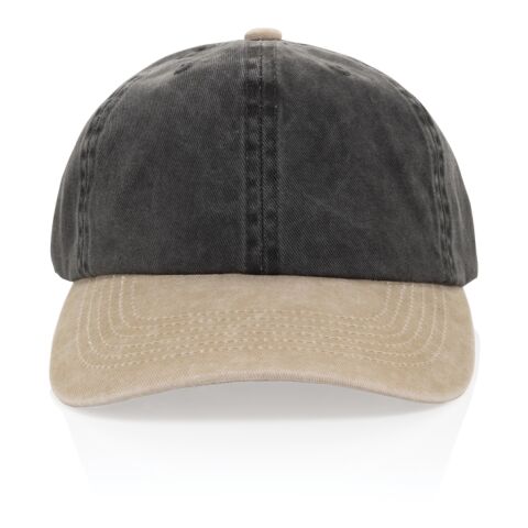 BEAU AWARE™ Two-Tone 6-Panel-Cap aus washed Cotton-Twill schwarz | ohne Werbeanbringung | Nicht verfügbar | Nicht verfügbar | Nicht verfügbar