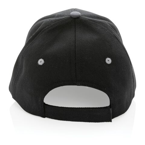 Impact AWARE™ 280gr Brushed rCotton 6 Panel Kontrast-Cap schwarz | ohne Werbeanbringung | Nicht verfügbar | Nicht verfügbar | Nicht verfügbar