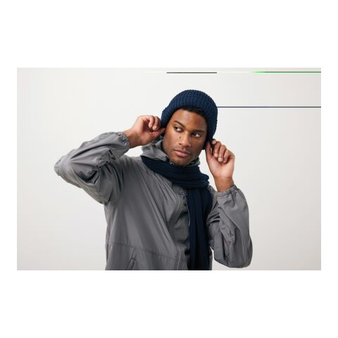 Impact AWARE™ Polylana® Strickschal 180x25cm navy blau | ohne Werbeanbringung | Nicht verfügbar | Nicht verfügbar | Nicht verfügbar