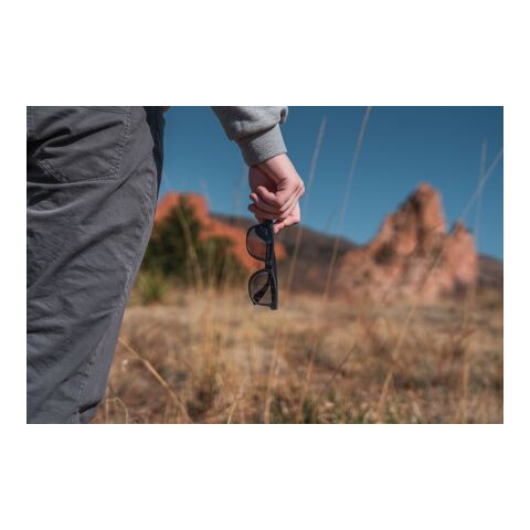 Sonnenbrille aus GRS recyceltem PP-Kunststoff schwarz | ohne Werbeanbringung | Nicht verfügbar | Nicht verfügbar