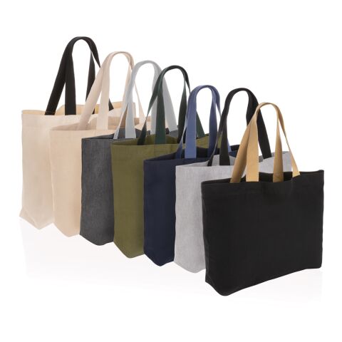 Impact Aware™ 240g/m² große Tasche aus recyceltem Canvas, ungefärbt grün | ohne Werbeanbringung | Nicht verfügbar | Nicht verfügbar | Nicht verfügbar