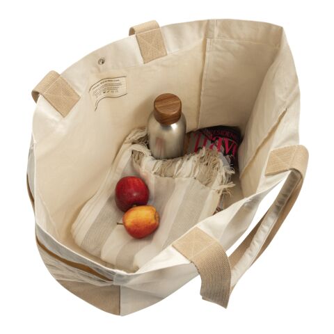 BEAU AWARE™ Allround-Shopper aus rec. Canvas 400gr/m² weiß | ohne Werbeanbringung