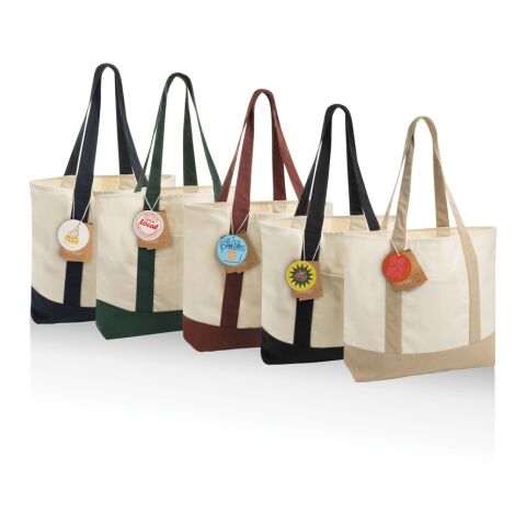 SHOP LOCAL AWARE™ Tasche aus recycelter Baumwolle, 350g/m² burgunderrot